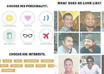 Invisible Boyfriend allows you to create the profile of your ideal partner, including his personality and interests. Invisible Boyfriend