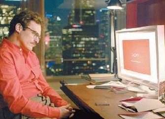 In the movie “Her,” a man falls in love with an artificially intelligent operating system. Warner Bros. Pictures