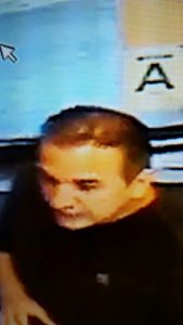 A picture of the suspect taken with a surveillance camera at a café in L.A. Koreatown.