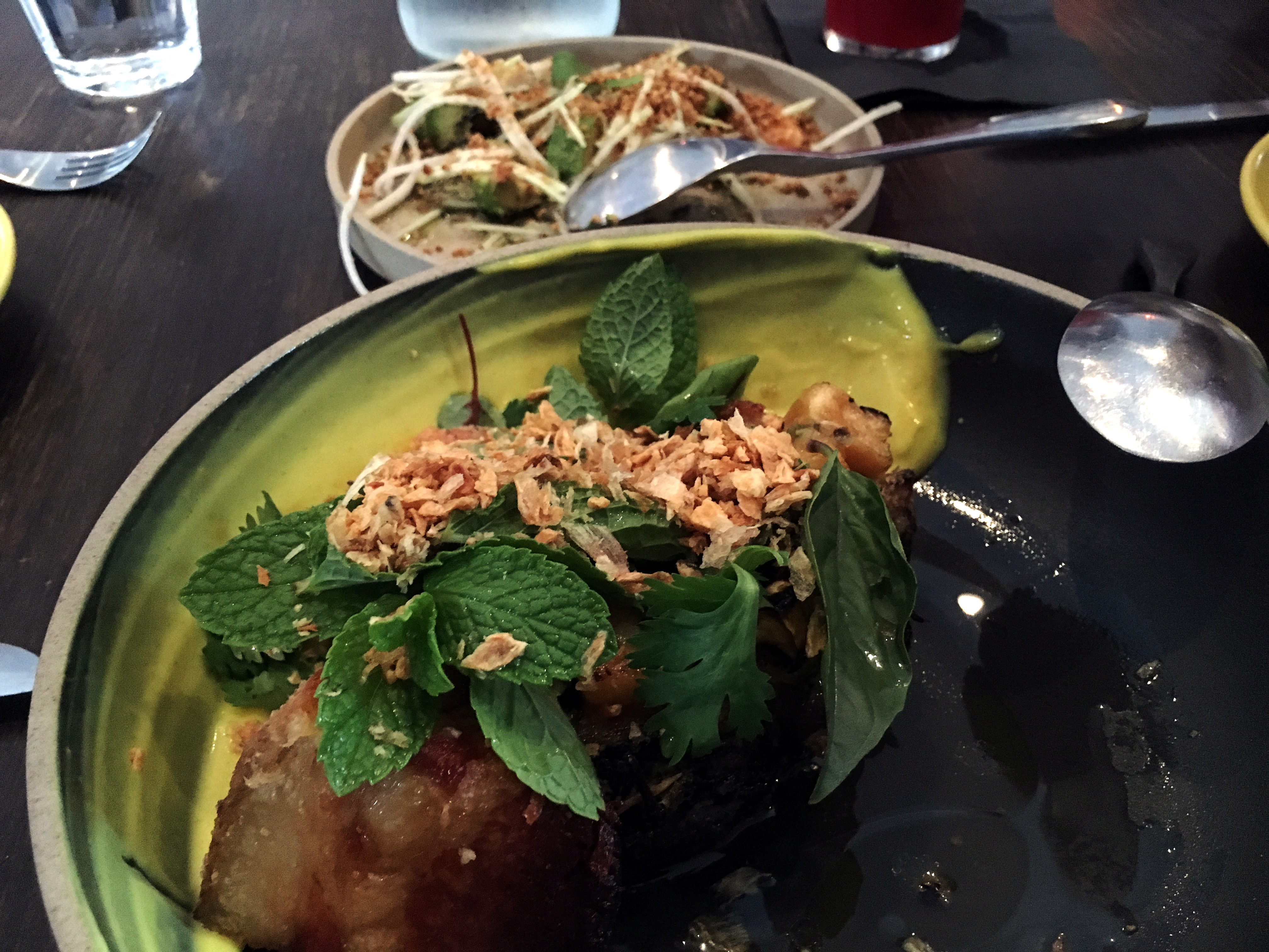 Heritage Pork Belly and Avocado Salad