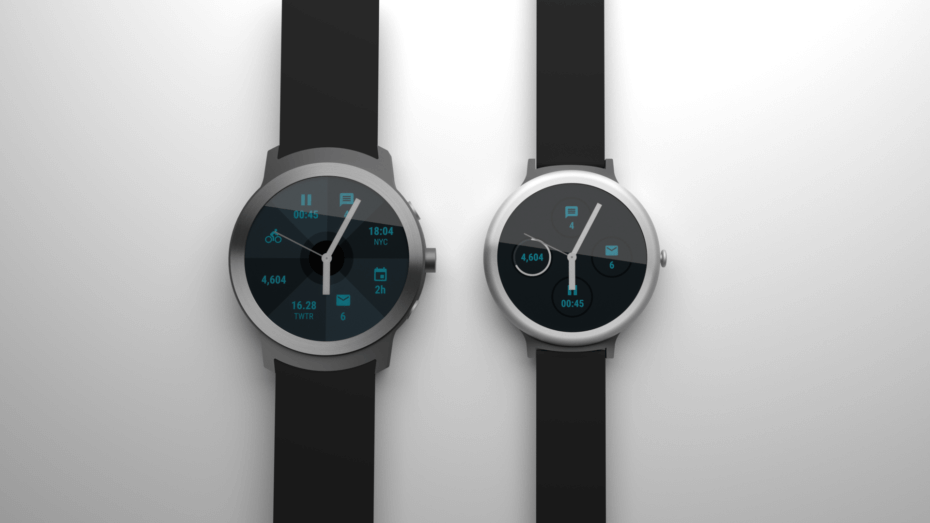 Mockup images of the new smartwatches. [Image Courtesy of Android Police]