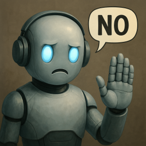 AI Chatbot saying No
