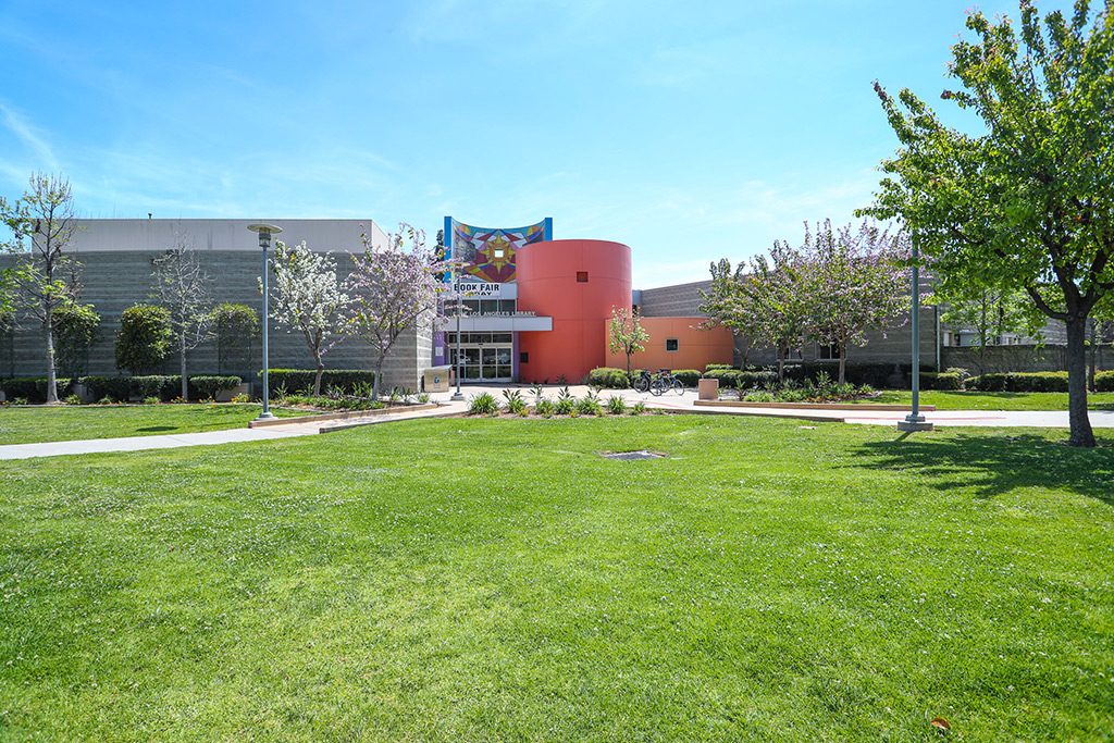 East Los Angeles Library exterior offering free summer meals LA County