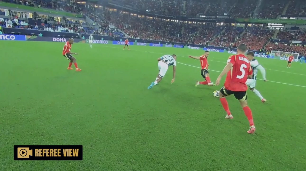 referee body camera footage during FIFA Club World Cup 2025 match