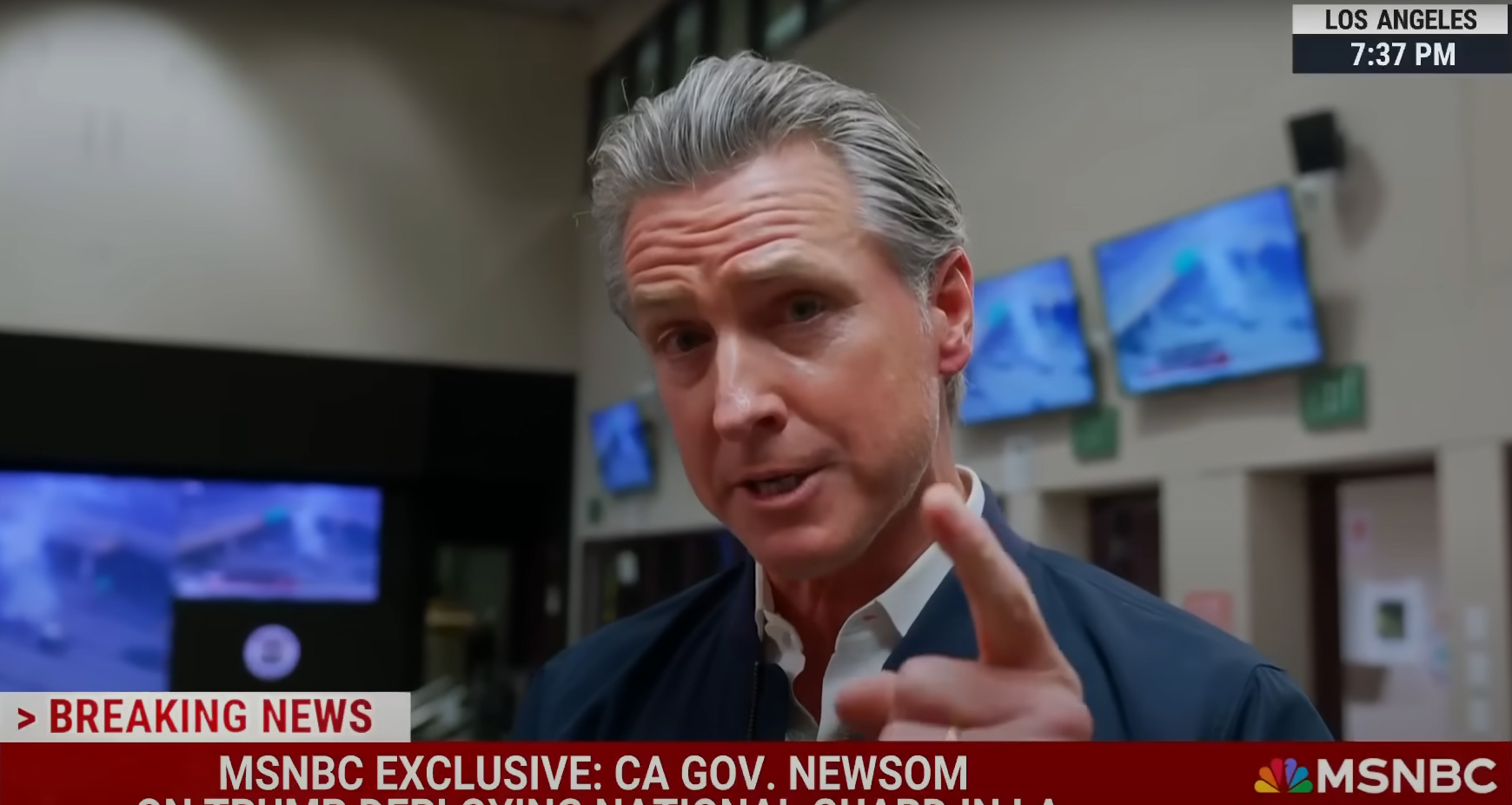 California Governor Gavin Newsom calls Trump’s National Guard deployment a manufactured crisis during NBC interview amid ICE protest coverage