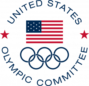 USOPC logo related to transgender athlete sports ban policy
