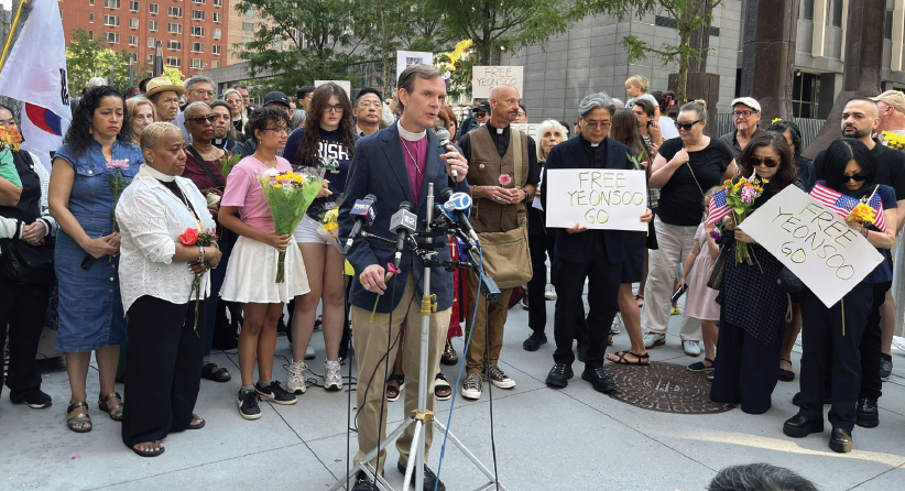 Bishop Matthew Heyd calls for release of Korean student detained by ICE