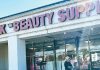 Customer Shoots, Kills Attacker at Korean American Compton Beauty Store Entrance of Pink Beauty Supply in Compton where the Compton beauty supply shooting occurred, taped off after the fatal incident.