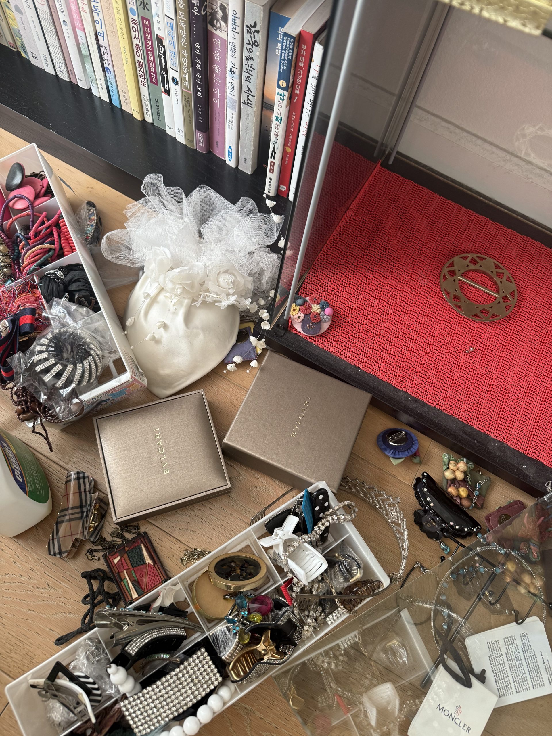 Ransacked living room inside a Koreatown condo following a $60,000 Koreatown condo burglary.