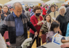 Heavy Rain Couldn’t Stop Seniors Seeking Retirement Guidance in LA Koreatown Seniors receive body fat and blood pressure checks at the Korean American senior expo’s Seoul Medical Group booth.