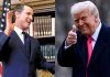 Trump Shifts Fraud Fight to California, Accuses Newsom of Deep Corruption Gavin Newsom and Donald Trump shown side by side amid growing tension over federal election monitors in California.