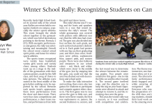 Winter School Rally: Recognizing Students on Campus