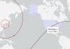 North Korea Could Soon Hold 50 Missiles Capable of Reaching U.S. Cities Map showing the Hwasong-14’s estimated range covering much of the United States, illustrating North Korea U.S.-range missiles.