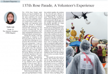 137th Rose Parade, A Volunteer’s Experience