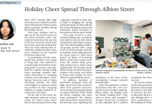 Holiday Cheer Spread Through Albion Street