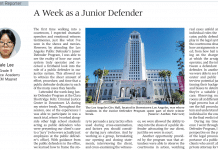 A Week as a Junior Defender