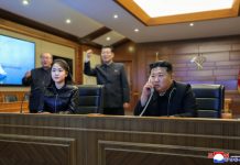 Kim Jong-un watches cruise missile test from new destroyer with daughter Kim Jong-un watches cruise missile test