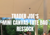 Trader Joe’s Mini Canvas Tote Bag Restocked