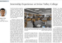 Internship Experience at Irvine Valley College