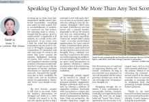 Speaking Up Changed Me More Than Any Test Score