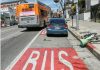 Los Angeles Generates Nearly $20 Million from AI Bus Lane Enforcement Program Northbound bus lane on Alvarado Street near Koreatown in Los Angeles used for AI enforcement of illegal parking