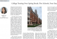 College Touring Over Spring Break: Five Schools, Four Days