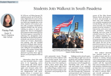 Students Join Walkout in South Pasadena