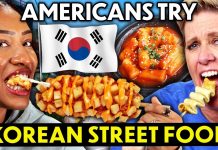 Americans Try Korean Street Food For The First Time! Americans Try Korean Street Food For The First Time!